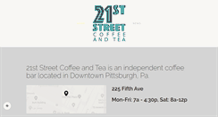 Desktop Screenshot of 21streetcoffee.com